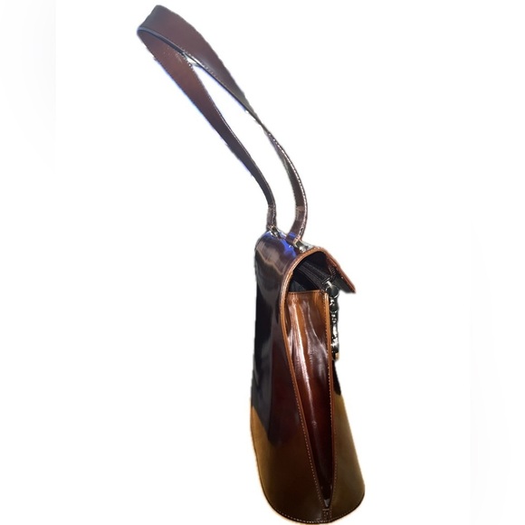 Salvatore Ferragamo Brown Ombré Leather Shoulder Bag -AQ-217148 Rare, Italy - Picture 3 of 14